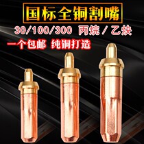 Gas cutting gun accessories national standard acetylene propane gas liquefied gas cutting gun accessories cutting nozzle g01-30 ring type shooting suction type