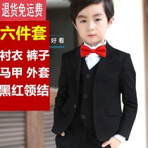 Boy Suits Suit Autumn Winter New Childrens Piano Plays Out Flowers Children Wedding Gown Students Perform West Suit