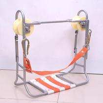 Pull rope car high-altitude sliding chair heavy duty with brake power operation mobile cable construction maintenance?