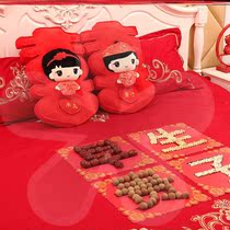 Wedding supplies press bed doll a pair of wedding gifts plush wedding doll early birth noble wedding room decoration layout