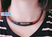 Cypress silicone energy cervical titanium collar health neck ring sports titanium collar men's and women's clearance without packaging