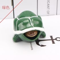 Unpressurized key buckle creative stretch head tortoise keybuckle hanging piece of personality bullshit package hanging