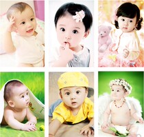  Cute baby poster photos beautiful men and women wall stickers baby portraits pregnant women prenatal education early education pictures baby paintings
