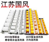 Sheet metal fluent strip unloading galvanized Fulai wheel aluminum alloy fluent strip slide rail roller joint heavy shelf metal