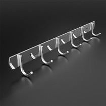 Hook Wall Hung Hanger Powerful Kitchen Stainless Steel Row Hook Free of perforated towels Bathroom Xuanguan Door Rear Sticky Hook