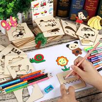 Painting mold Hollow drawing template card childrens hand-painted graffiti diy photo album Flower fine lace ruler universal template