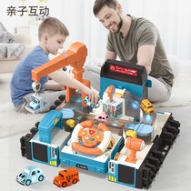 Childrens Car Trespass Big Adventure Toy Baby Bus Deformed Bus Multifunction Puzzle 3-year 4 old girl