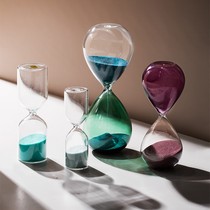 Creative glass hourglass timer ornaments time 5 10 15 minutes Childrens brushing living room home decorations
