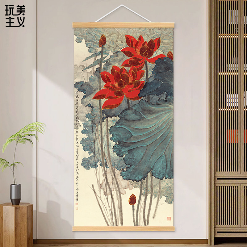 张大千荷花图挂画-张大千荷花图挂画促销价格、张大千荷花图挂画品牌- 淘宝