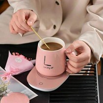 Mug creative personality net red high-value birthday gift set warm 5 degrees to send girlfriend with cover insulation