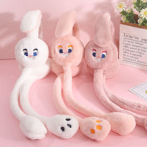 Childrens ear muffs winter womens earmuffs warm womens earmuffs student cartoon ears cute rabbit ears will move