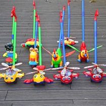 Baby toddler trolley single pole children push music multifunctional aircraft baby walker 1-2-3 years old toy