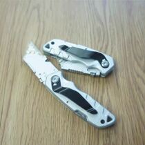 Folding knife art knife aluminum alloy wallpaper blade high carbon steel large carpet cutter wall paper knife box opening knife