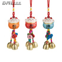 Ticai cat reminds small wind chimes door bell hanging door bell hanging door shop open ceramic Bell