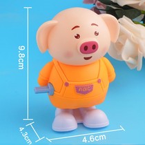 On the chain cartoon clockwork jumping piggy baby boy baby puzzle clockwork toys can run small animals