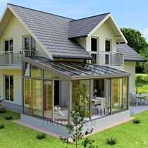Terrace courtyard aluminum alloy sunshine room custom outdoor insulation glass flower room villa broken bridge aluminum doors and windows sealed balcony