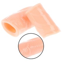 2PCS Penis Foreskin Resistant Ring Reusable Penis Seleeve De