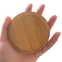 Round universal mug lid coffee cup lid ceramic glass cup lid bamboo lid wood lid dust water cup lid