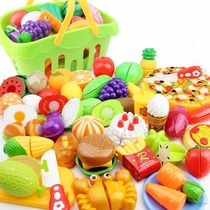 Cuisine cutting vegetables Velcro boys and girls simulated baby playing fruit toys house kitchen set