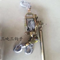 Wire tightening V-device tensioner Japanese multifunctional steel wire rope hand-cranked connection machine clamping chuck construction cable ratchet