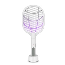 Electric mosquito swatter w electric type household super strong mosquito killer 2-in -1 lithium battery strong mosquito fly swatter