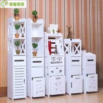 Paper towel storage cabinet bathroom shelf shelf toilet waterproof side cabinet locker toilet crack floor bathroom