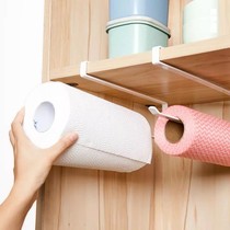 Kitchen Paper Towel Rack Cabinet Free punching paper frame Kitchen Sloth cloth frame Suction Oil Paper Rack Preservation Film storage rack
