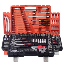 Socket wrench set combination size flying ratchet hardware tool rod repair car repair car repair quick box set set