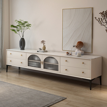 Willpower Light Extravagant TV Cabinet TEA CABINET TEA TABLE COMBINED WITH SILENT WIND SOLID WOOD LIVING ROOM COMBINED CABINET MODERN MINIMA ROCK PLATE GROUND CABINET