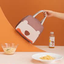 Lunch bag Primary School students flat Hand bag Oxford cloth insulation simple exquisite bento with lunch aluminum foil rectangular