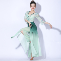 Dance protagonist New classical dance costume fairy dance female new gauze summer dance practice suit short suit
