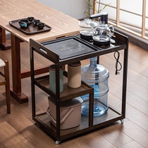 Tea table side cabinet side cabinet chicken wing wood burning tea cabinet automatic water supply tea cabinet