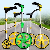Electronic roller measuring meter ruler wheel type outdoor distance measuring wheel tool road length closing square wheel metering household