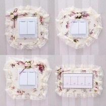 Fabric switch protective cover switch sticker wall sticker creative living room bedroom light wall socket decorative sticker simple modern