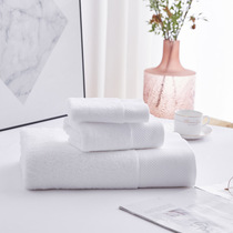 Wholesale cotton white Hotel beauty salon hotel bath towel kit absorbent thick household towel custom B & B
