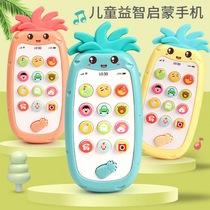 Can bite cartoon charging mobile phone toy children boys and girls 0-3 years old baby early education simulation touch screen music phone