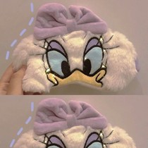 Japanese cute girl heart nap blindfold cartoon cat plush blindfold bow blackout blindfold hairband girl
