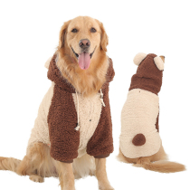 Pet clothing big dog turned into clothes thick Two Feet Big Dog autumn and winter clothes