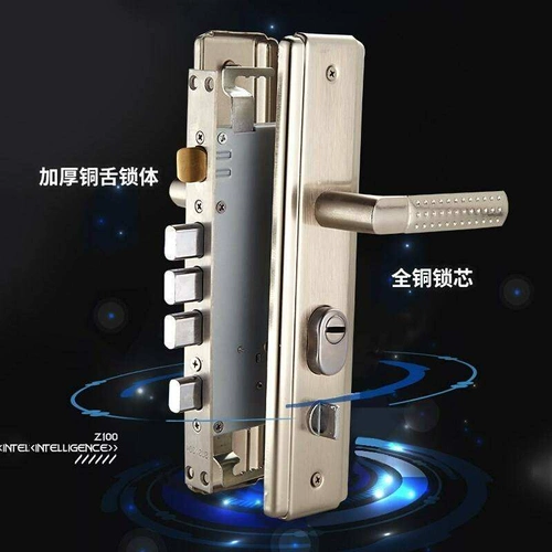 Бытовой дверной замок, противоугонный комплект дверных ручек, полностью медный