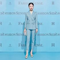 2022 Spring new double-row buckle working suit suit Femininity Casual Fashion High-end Professional West Suit