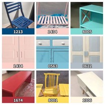 Pink primer stall Old furniture renovated self-painted wood milk white shell door metal colour wood cabinet