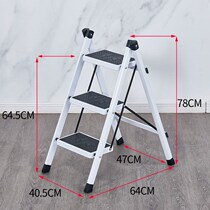 Follini Three-step Ladder Herringbone Ladder Folding Ladder Home Ladders High Ladder Kitchen Ladder Small Ladder ladders pedal Four steps