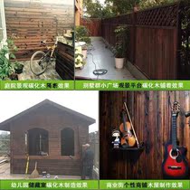 Outdoor plank ceiling balcony floor ceiling keel Pavilion Billboard antiseptic wood flower stand plate carbonized wood