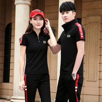 361 Summer pure cotton thin section sports suit men and women 2022 Jordan Noo big code short sleeve team running casual wear