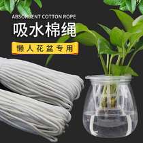 Water Suction Rope Flower Pot Line Cotton Thread Nurseling Potted Plant Self-Absorbent Cotton Rope Handmade Hydroponic Green Ole Bag Core Rope Gardening Use