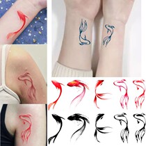 Koi tattoo pattern koi tattoo stickers wind golden carp semi-permanent couple herbal juice tattoo patch