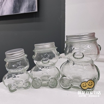 Nordic girl sweet marshmallow glass jar cartoon bear craft wishes bottle of star bottle sealing jar