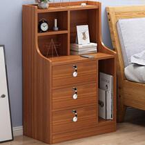 Bed-head cabinet shelve minimalist modern bedroom lockers Large capacity Multi-functional Easy accommodating bed edge Small cabinets