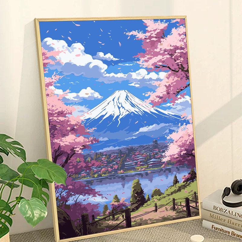 富士山油画-富士山油画促销价格、富士山油画品牌- 淘宝