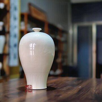 定窑白釉梅瓶-定窑白釉梅瓶促销价格、定窑白釉梅瓶品牌- 淘宝